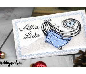 Stickdatei - Doodle Engel 2